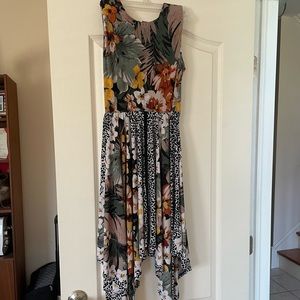 Rox and Ali Tropical Midi Dress (size:2)
